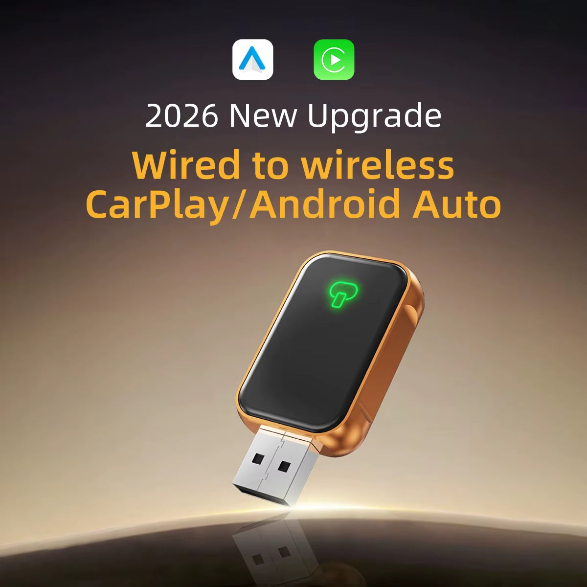  Best seller 4-in-1 Wireless CarPlay & Android Auto USB Adapter WiFi 6 BT 5.4 