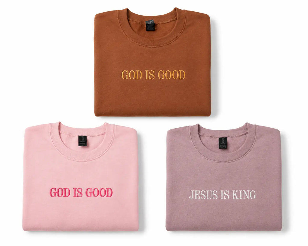 Faith Based Embroidered Sweatshirts