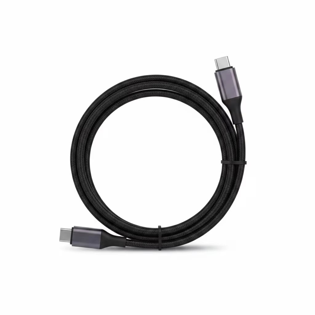 65W USB-C to USB-C Fast Charging Cable 4FT Braided Data Cable