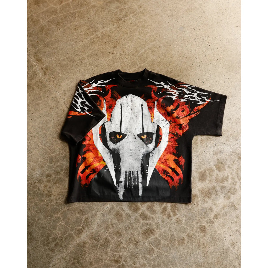 Loiter Star Wars General Grievous Vintage Graphic T-Shirt – Black & Red Unisex Tee