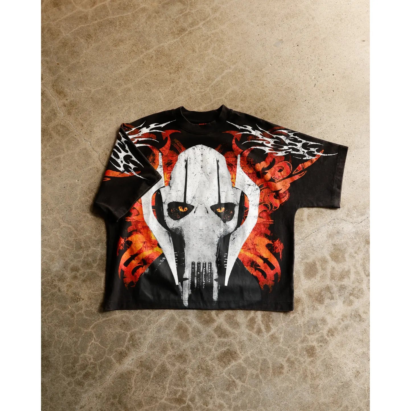Loiter Star Wars General Grievous Vintage Graphic T-Shirt – Black & Red Unisex Tee