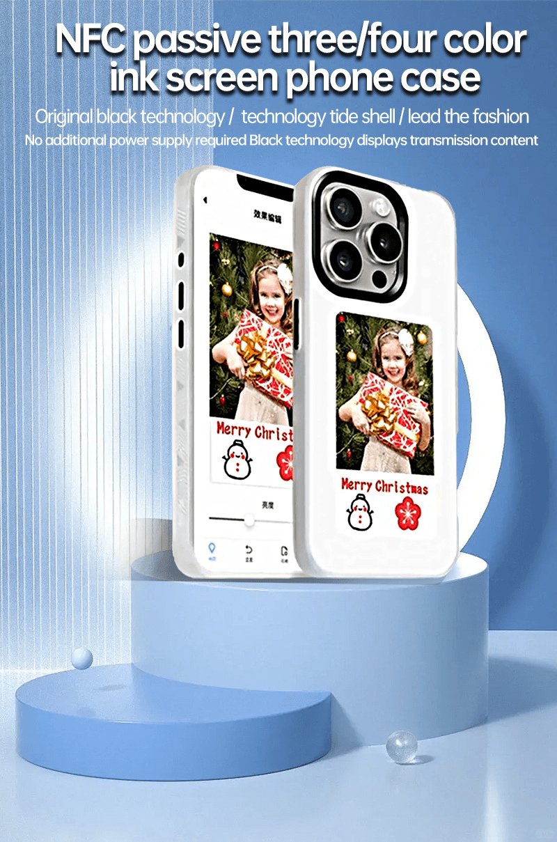 E-Ink Smart Phone Case – Customizable Digital Display Protective Case for iPhone