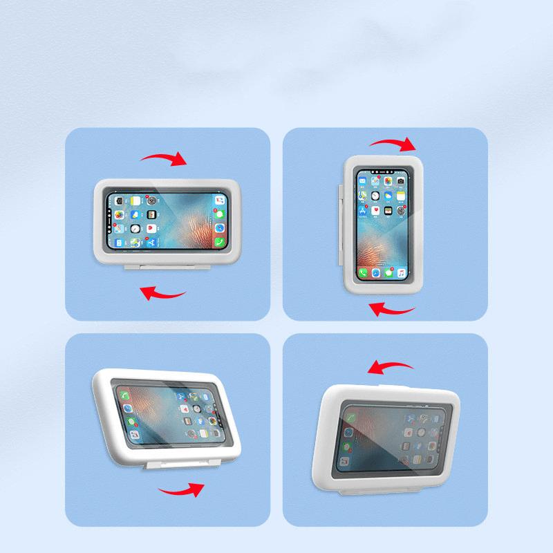 Waterproof Shower Phone Holder Touchscreen Wall Mount Case