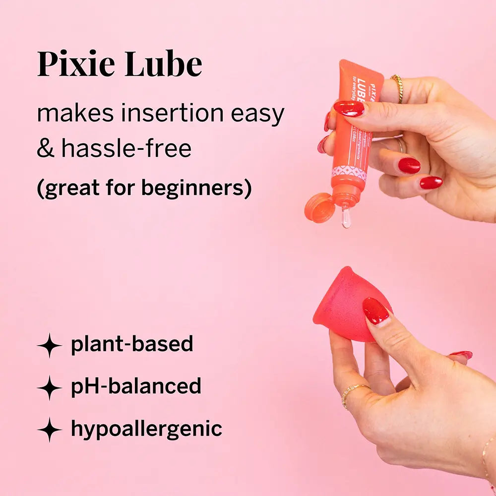 Pixie Menstrual Cup Starter Kit – Medical-Grade Silicone Reusable Period Cup Kit for Women, Tampon Alternative