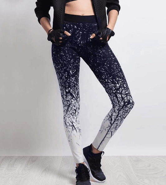 Women’s Printed Yoga Leggings, Compression Running & Fitness Pants