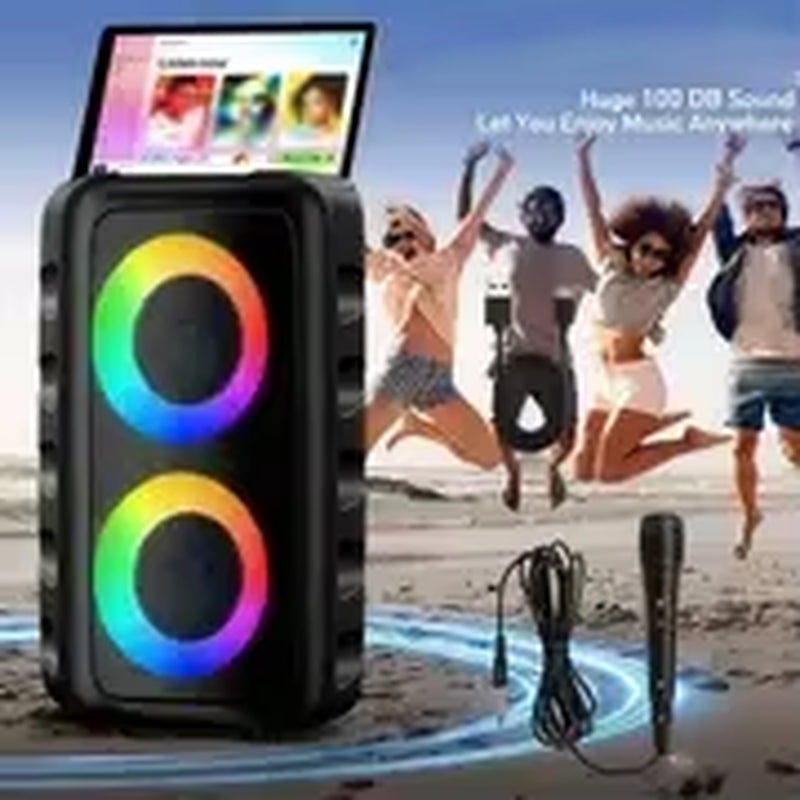 Kinglucky HY-3317 Bluetooth Karaoke Speaker with Deep Bass Wireless