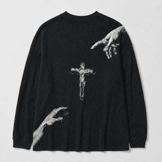 Touch of God Waffle Knit Long Sleeve