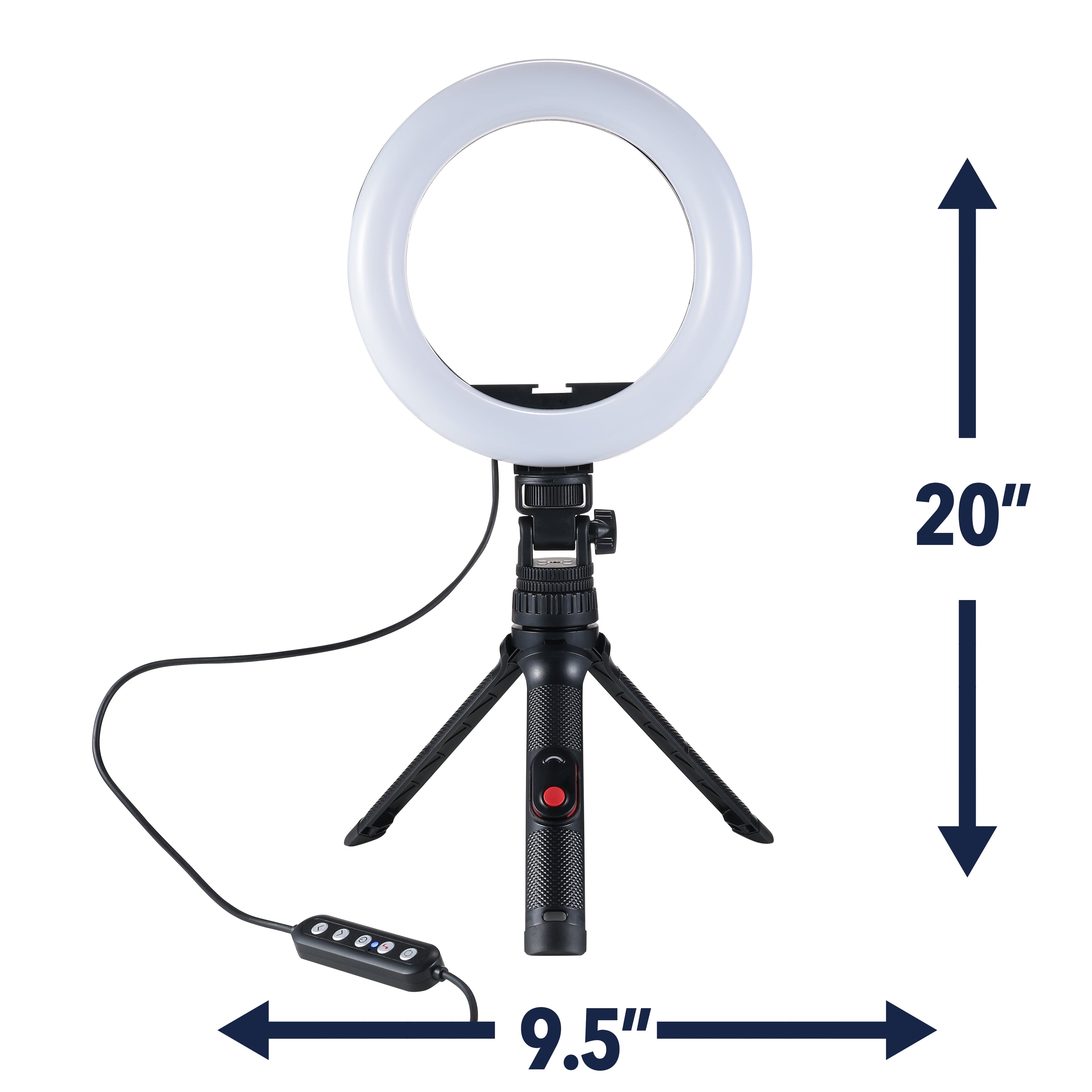 RGB LED Ring Light with Tripod Stand Phone Holder & Remote Control