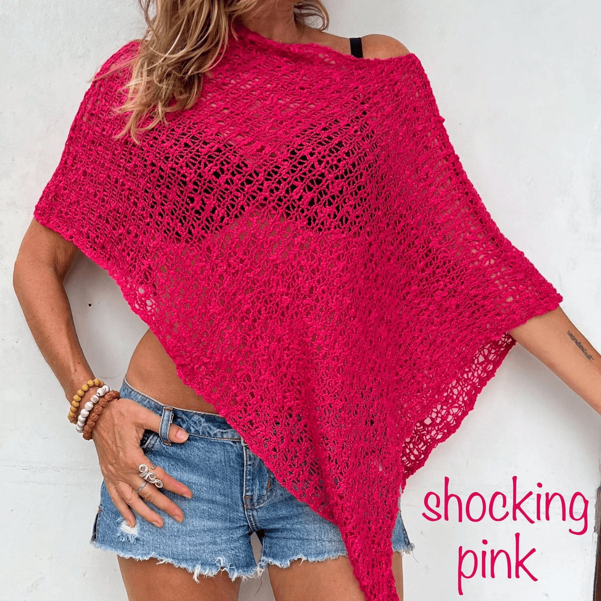 Boho Crochet Poncho: All-Season Beach Cover-Up
