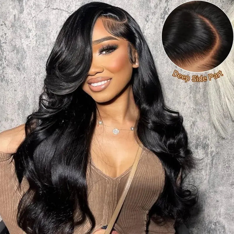 STERLY #99J Body Wave Wig 200% Density Burgundy 13X6 Full Frontal Human Hair Wigs Natural Black Front Wigs #4 Chocolate Brown Smooth Lace Wig Colored Beginner Friendly Wig Pre Plucked Pre Cut Wig #Tiktokshopsummersale