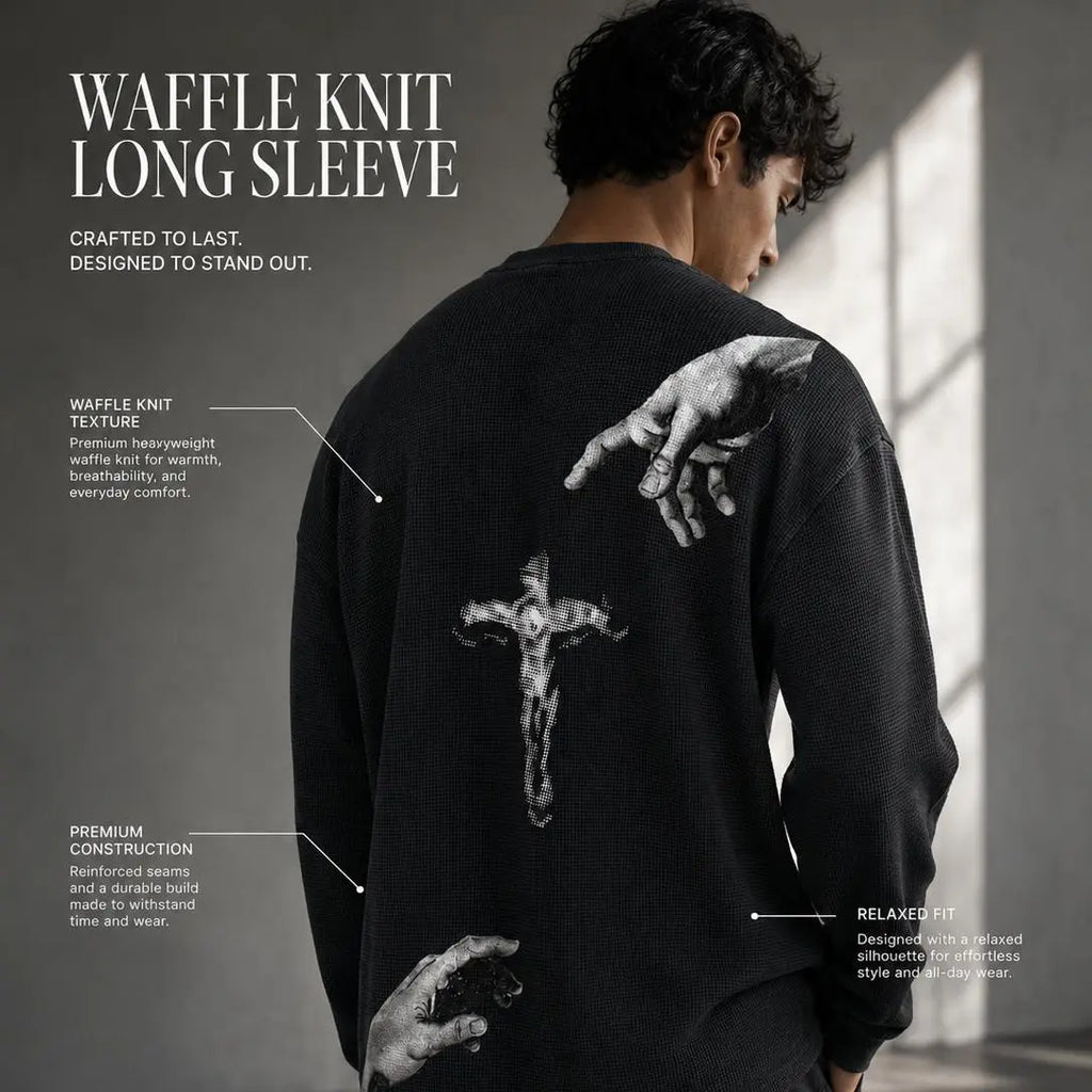 Touch of God Waffle Knit Long Sleeve