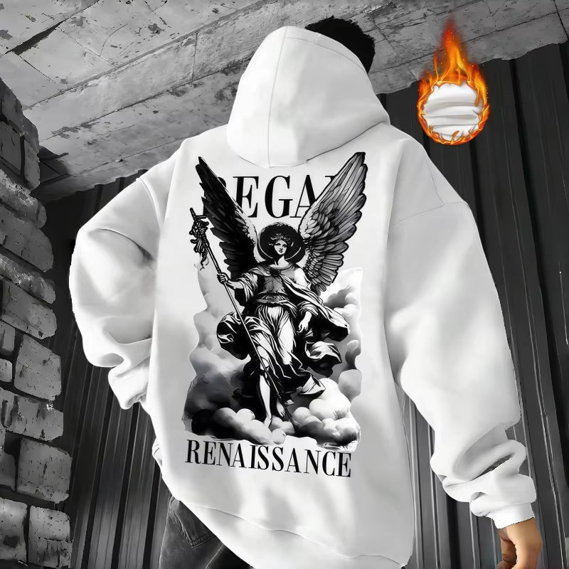 Premium Black Tech Fleece Hoodie Unisex 3D Embroidered Pullover