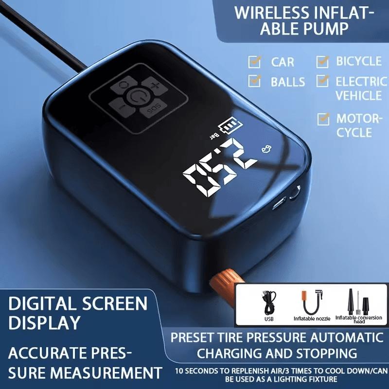 Wireless Portable Tire Inflator Air Compressor Pump for Car & Bike