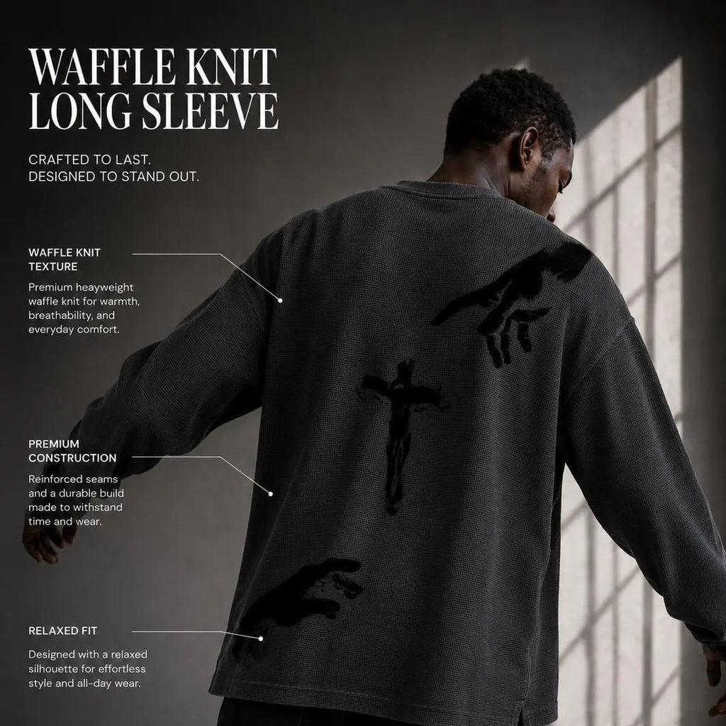 Touch of God Waffle Knit Long Sleeve