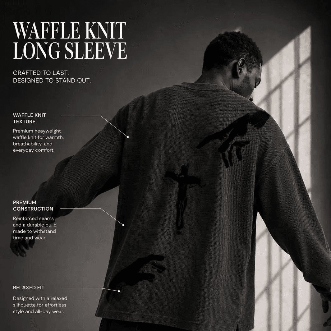 Touch of God Waffle Knit Long Sleeve
