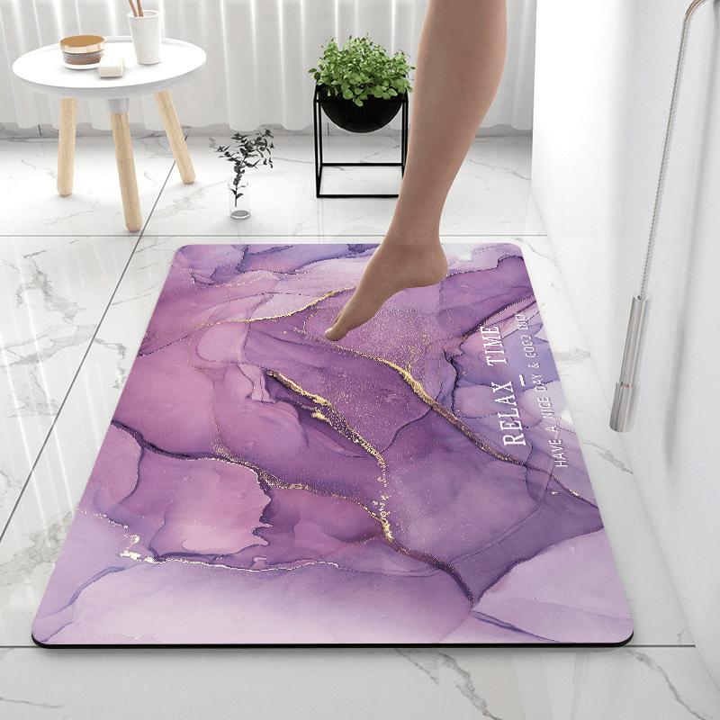 Super Absorbent Diatom Mud Bath Mat Non-Slip Quick Dry Floor Mat