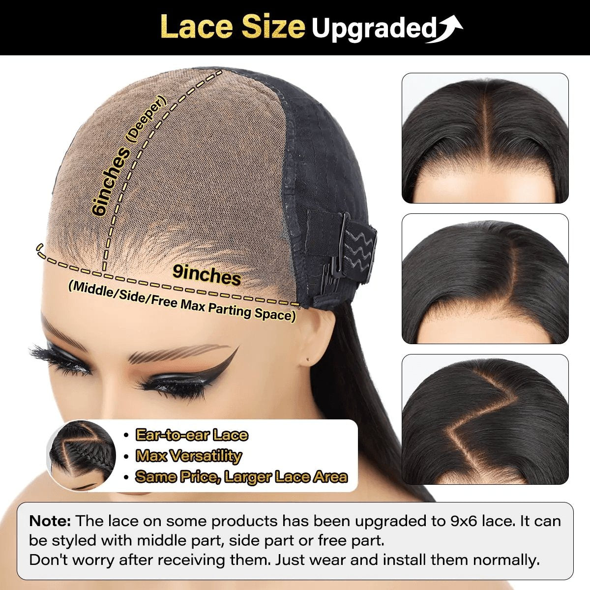 [NEW IN] OQ HAIR Wear and Go Glueless Wigs Bleached Tiny Knots Pre Cut 7X5 HD Lace Straight Lace Front Human Hair Wigs #Tiktokshopblackfriday