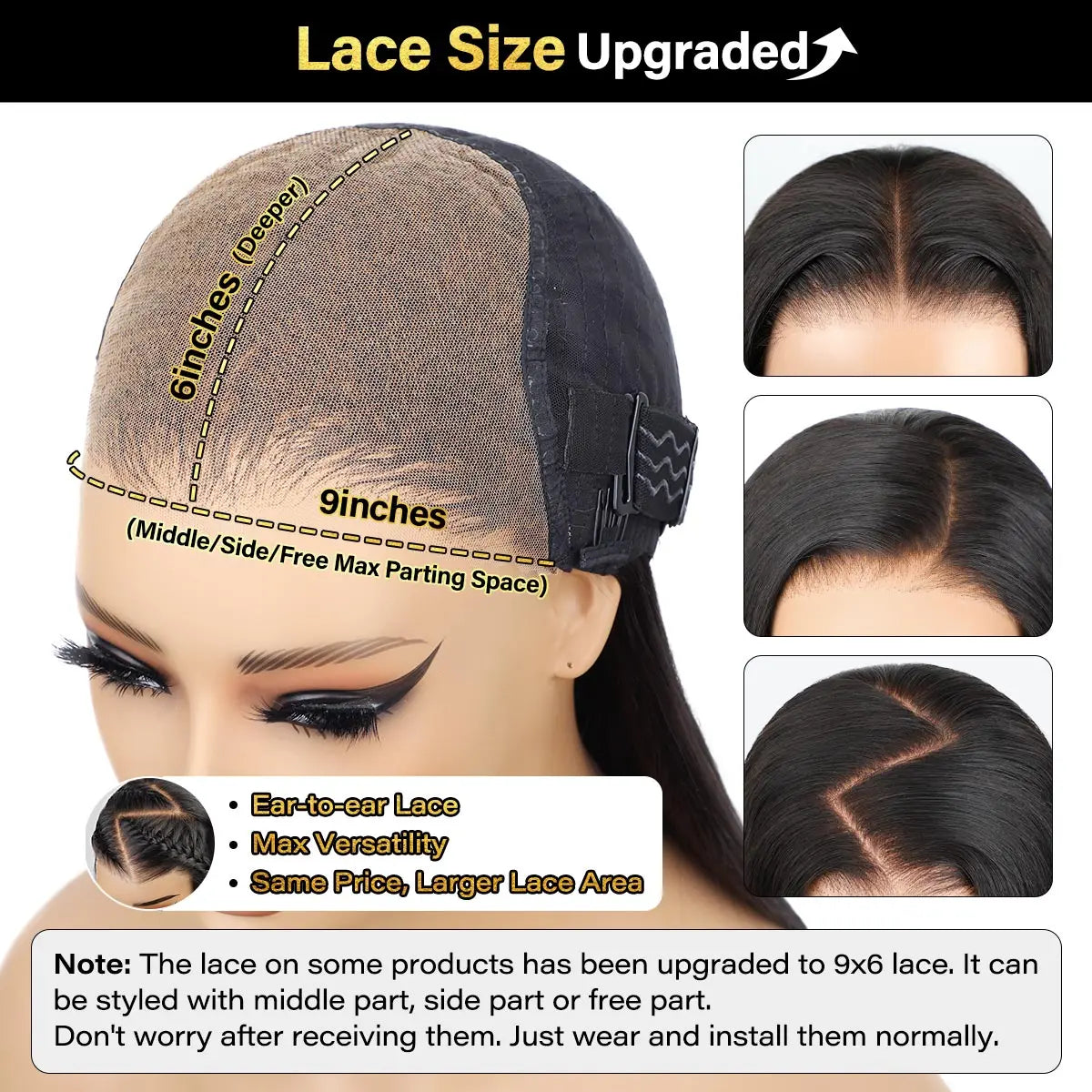 [NEW IN] OQ HAIR Wear and Go Glueless Wigs Bleached Tiny Knots Pre Cut 7X5 HD Lace Straight Lace Front Human Hair Wigs #Tiktokshopblackfriday