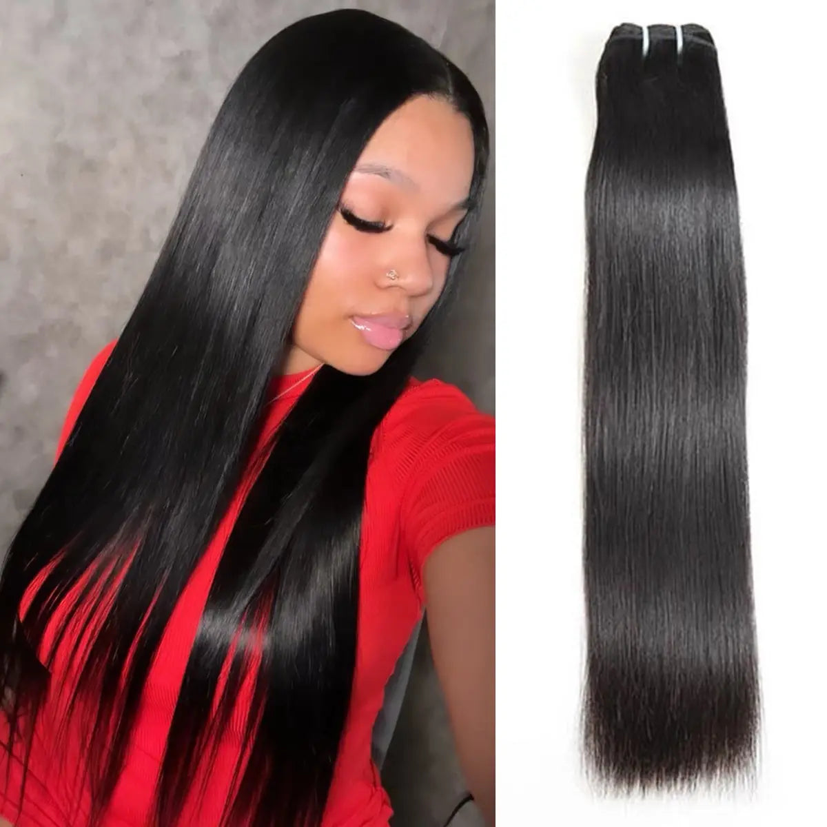 [Wequeen] Budget Friendly 10A Grade 12"-30" Brazilian Virgin 100% Human Hair Body Wave Burmese Curly Straight Deep Wavy Quick Weave Sew In/Glue in Viral Hair Bundles Real Hair Extensions