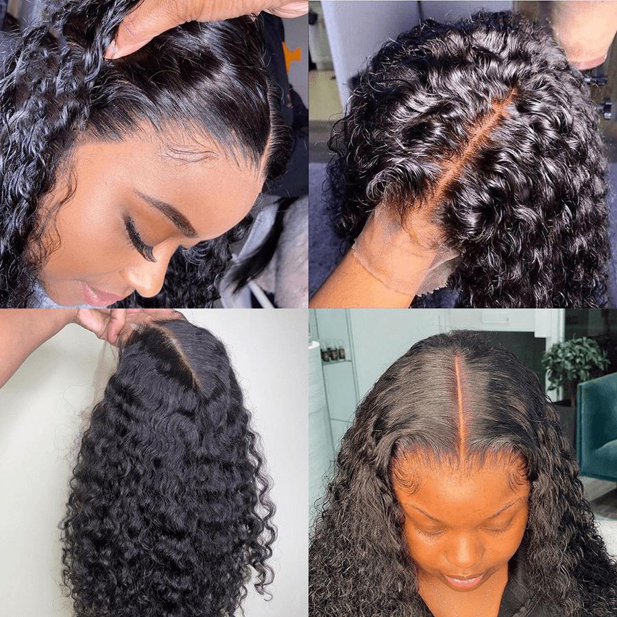 Human Hair with Small Curly Hair and Long Hair Sets