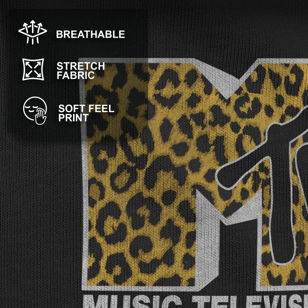 Men'S Cheetah Print Logo T-Shirt