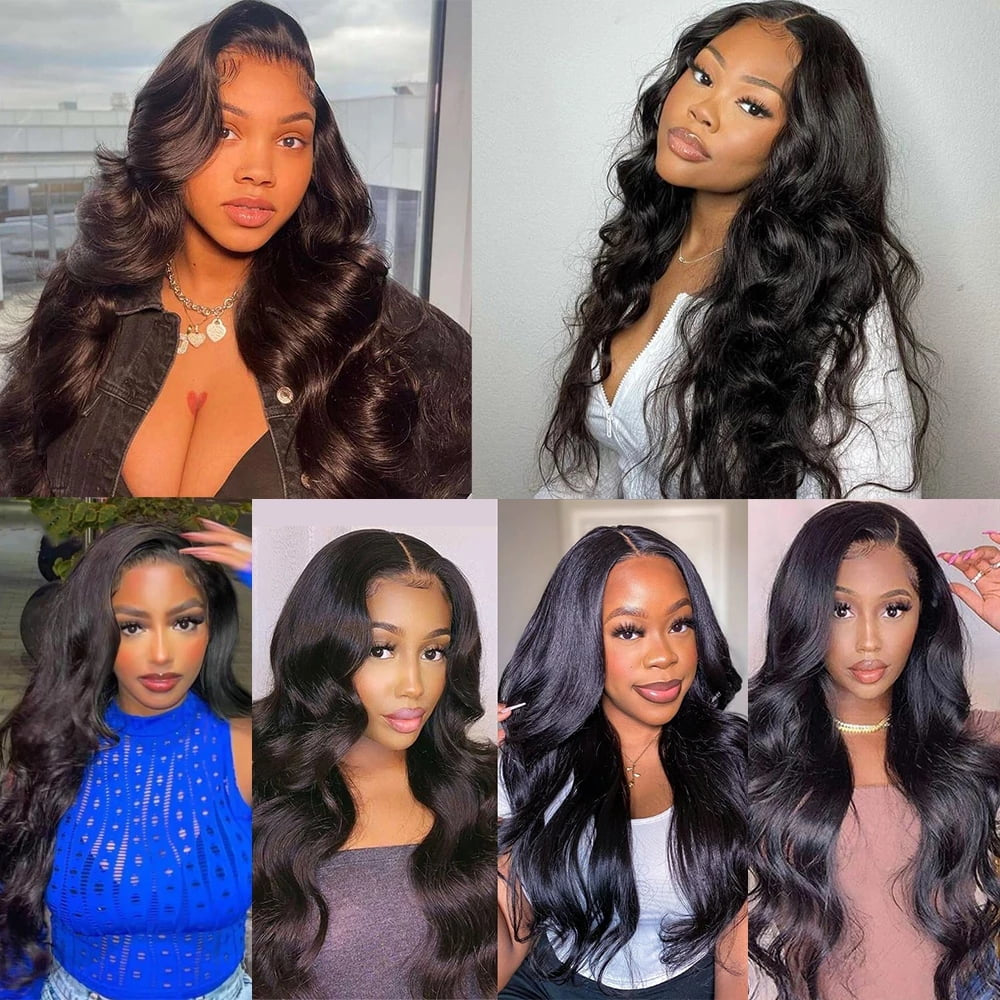 Body Wave 13x4 HD Lace Front Human Hair Wig Glueless 28 Inch 150%