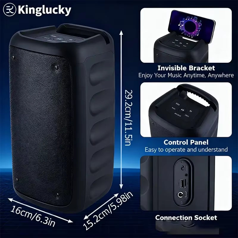 Kinglucky HY-3317 Bluetooth Karaoke Speaker with Deep Bass Wireless