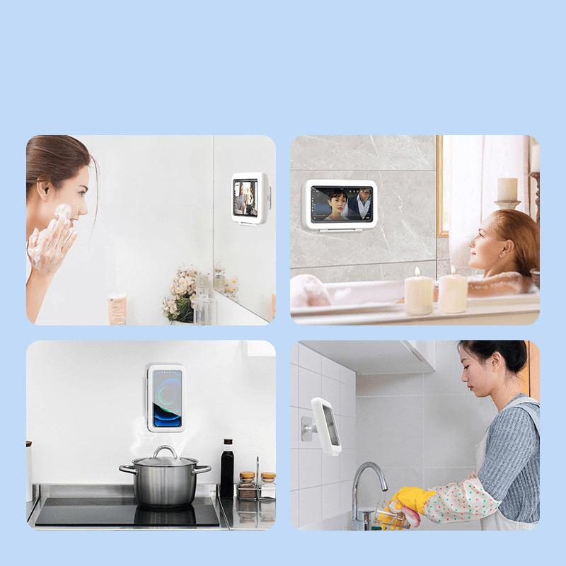 Waterproof Shower Phone Holder Touchscreen Wall Mount Case