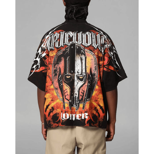 Loiter Star Wars General Grievous Vintage Graphic T-Shirt – Black & Red Unisex Tee