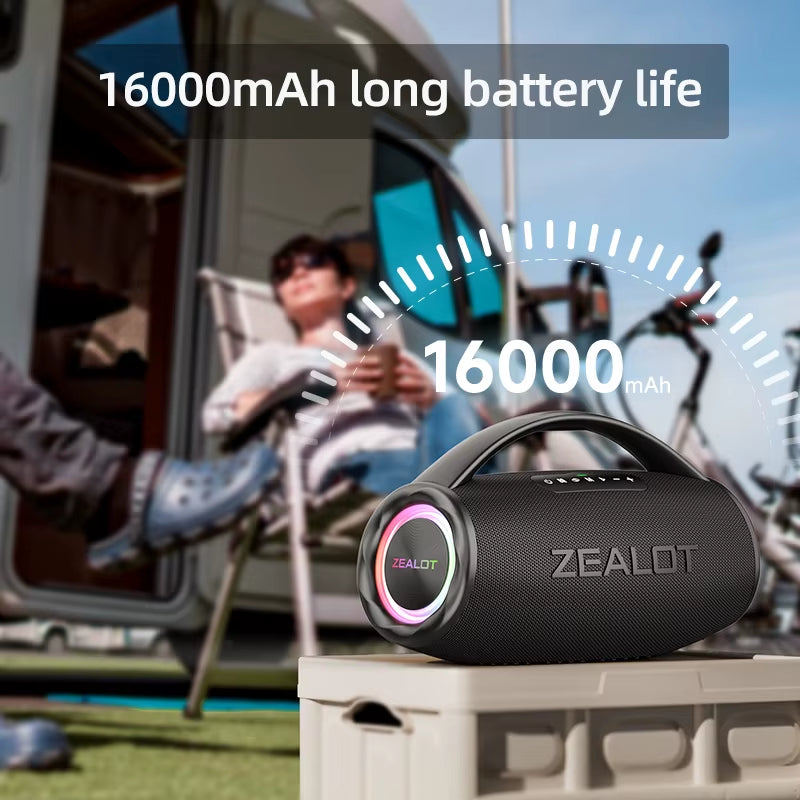 Zealot S97 80W Portable Bluetooth Speaker with Deep Bass Outdoor