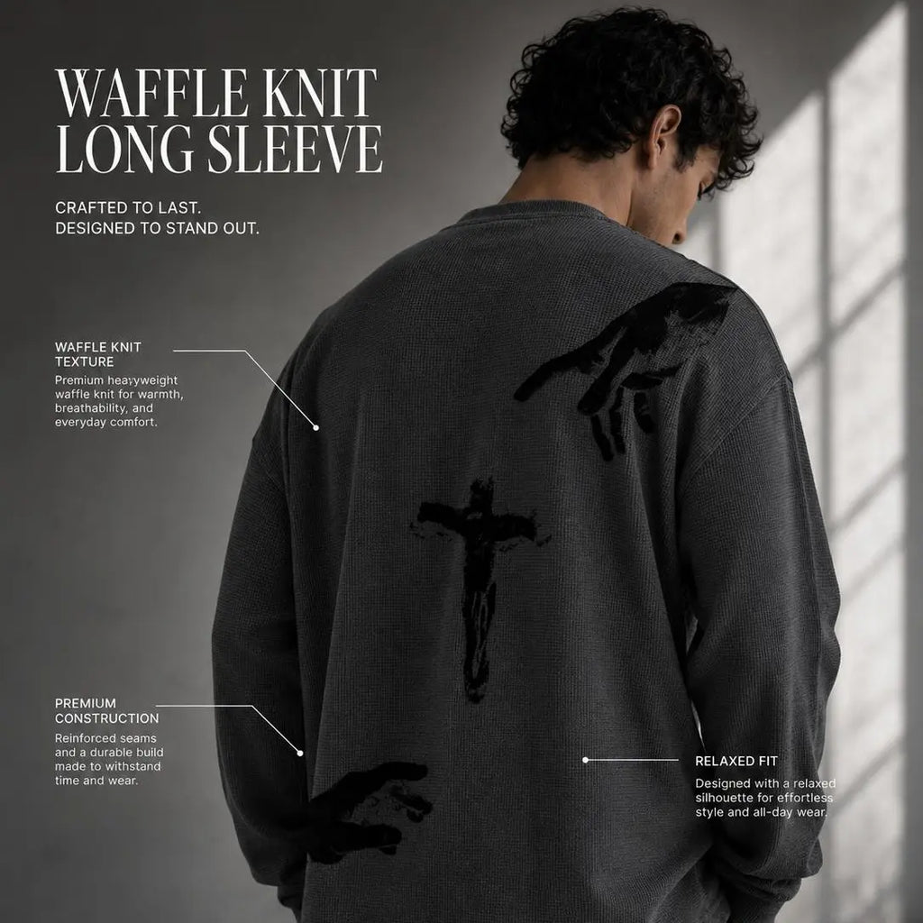 Touch of God Waffle Knit Long Sleeve