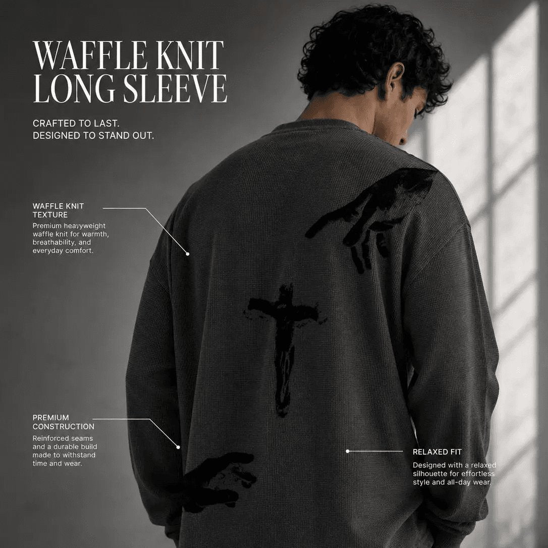 Touch of God Waffle Knit Long Sleeve