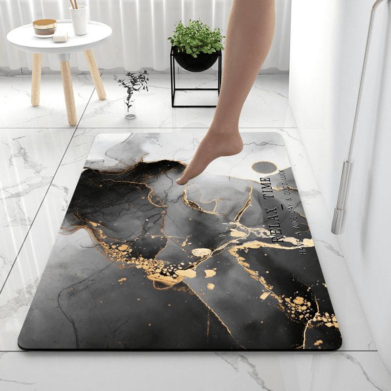 Super Absorbent Diatom Mud Bath Mat Non-Slip Quick Dry Floor Mat