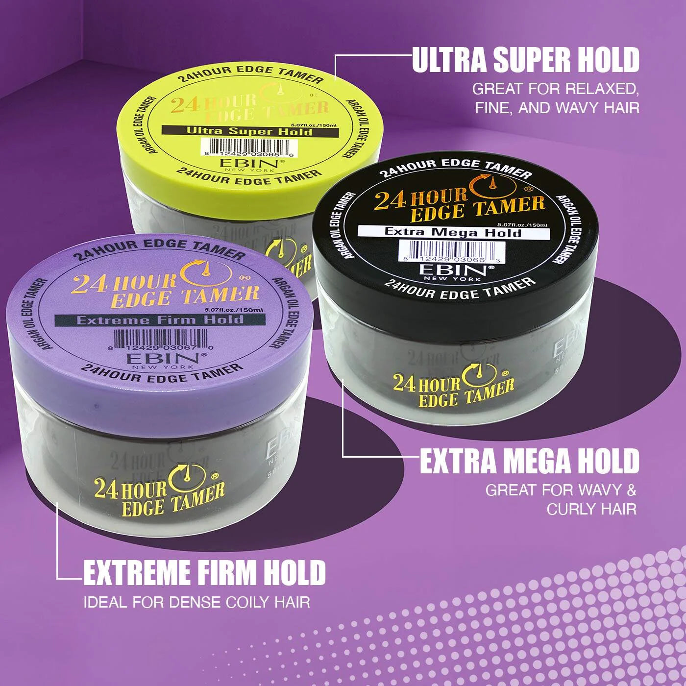 24 Hour Edge Tamer Extra Mega Hold Hair Gel 2.7 Oz, 1 Count