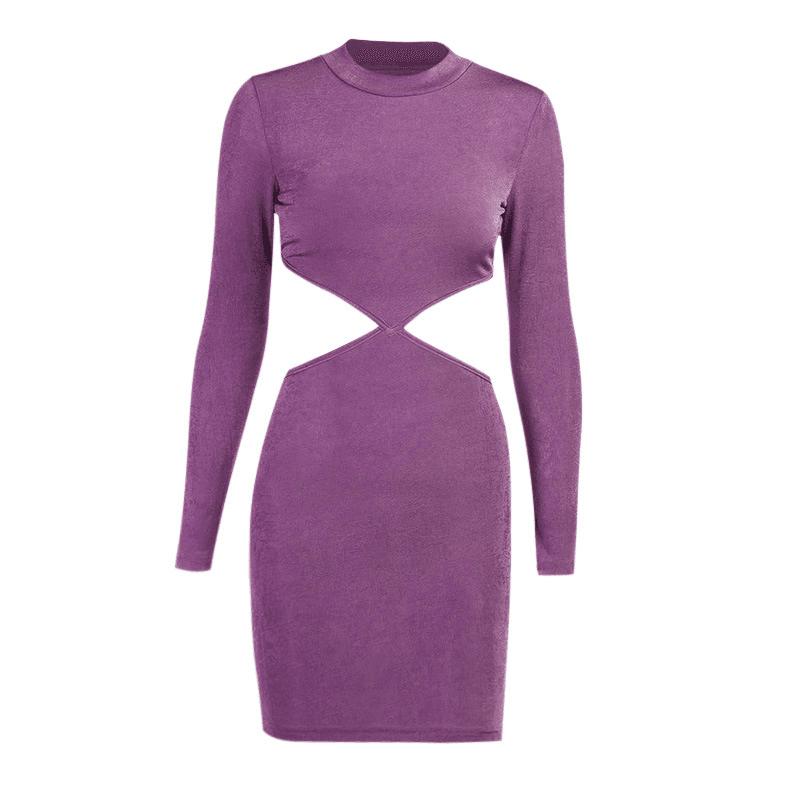 Women’s Backless Hollow Out Bodycon Mini Dress