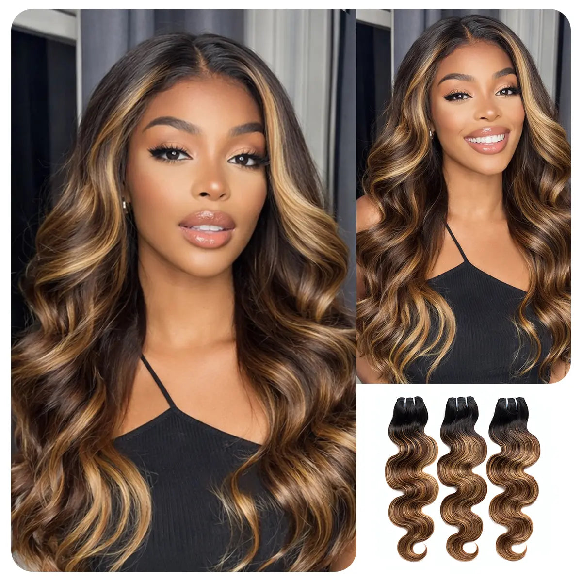 [Wequeen] Budget Friendly 10A Grade 12"-30" Brazilian Virgin 100% Human Hair Body Wave Burmese Curly Straight Deep Wavy Quick Weave Sew In/Glue in Viral Hair Bundles Real Hair Extensions