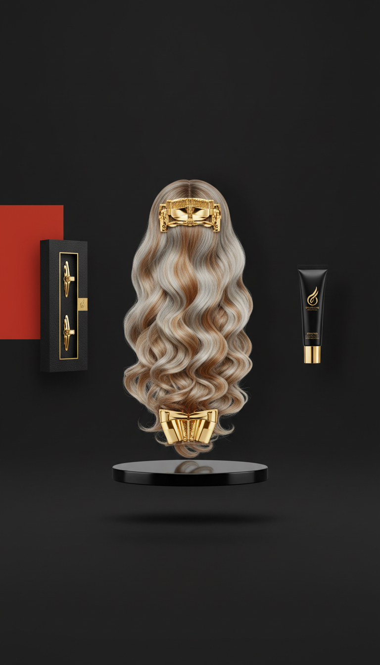 Gold-Accented Volumizing Extension Set