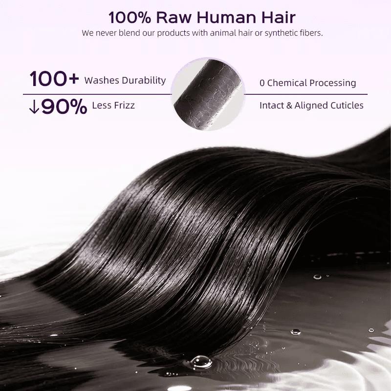 ISEE Hair 13x6 HD Lace Frontal Wig Glueless Human Hair Wig 250% Density Silky Straight Pre Plucked Natural Hairline Drawstring