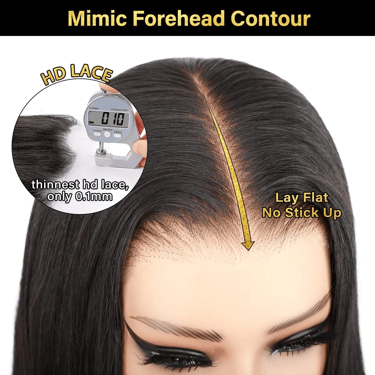[NEW IN] OQ HAIR Wear and Go Glueless Wigs Bleached Tiny Knots Pre Cut 7X5 HD Lace Straight Lace Front Human Hair Wigs #Tiktokshopblackfriday