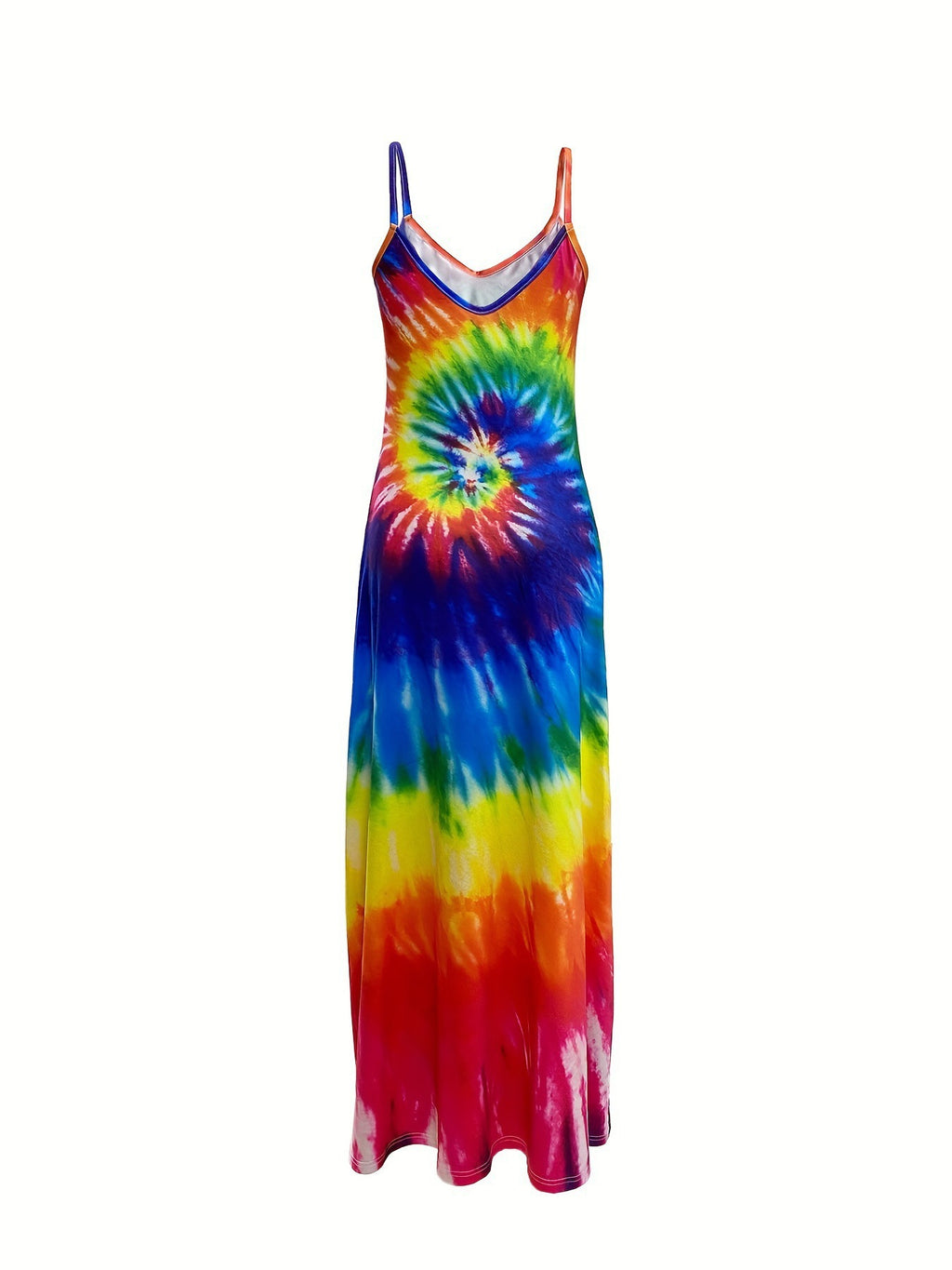 European and American Women'S Clothing Summer New Suspender Printed Maxi Dress