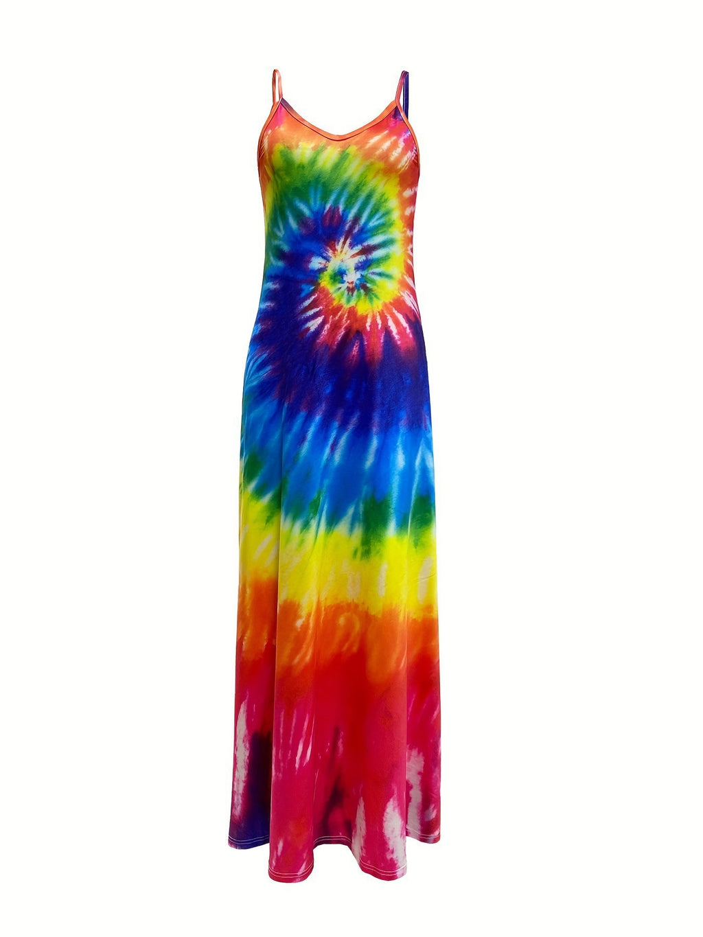 European and American Women'S Clothing Summer New Suspender Printed Maxi Dress