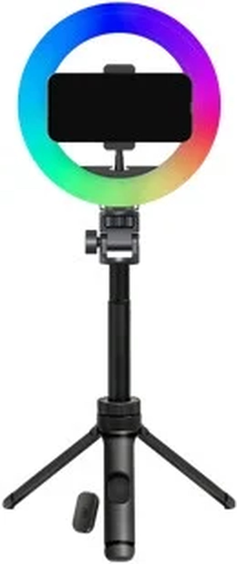 RGB LED Ring Light with Tripod Stand Phone Holder & Remote Control
