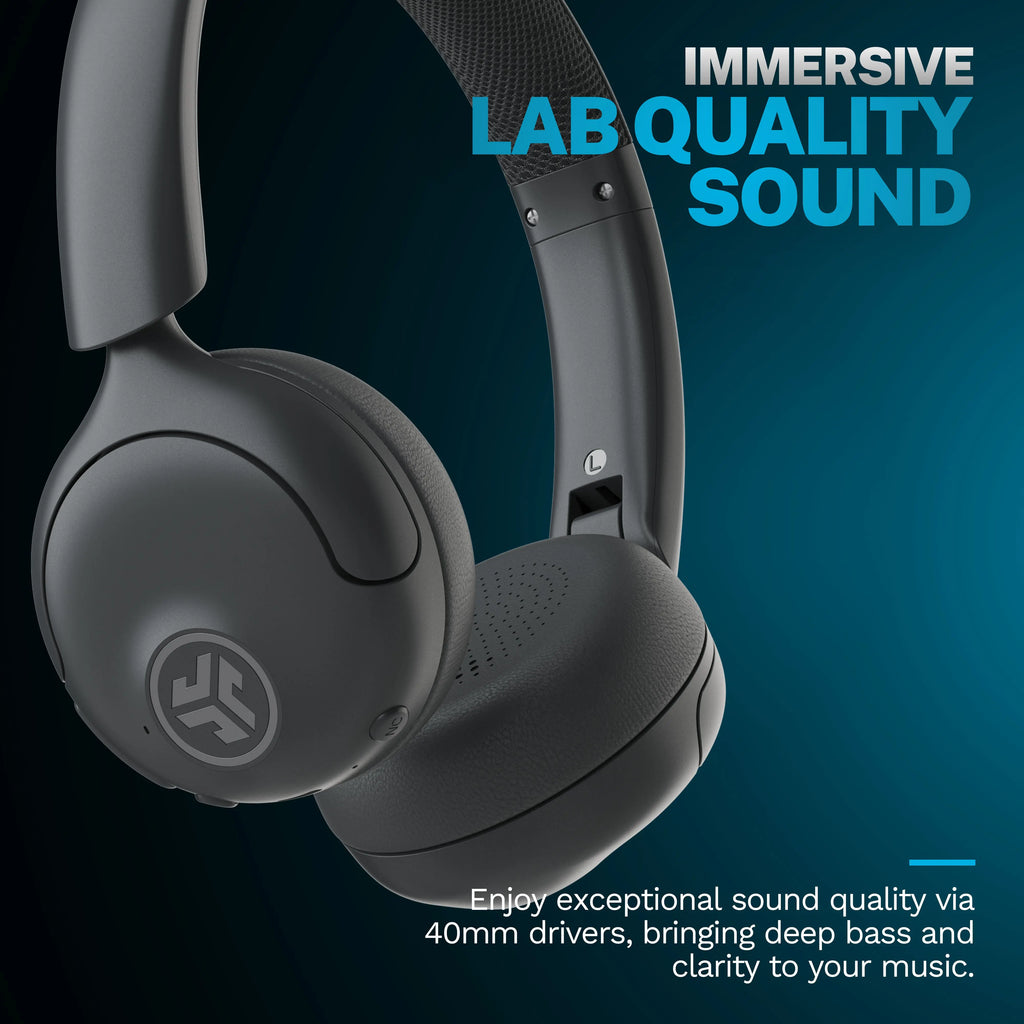 JLab GO Lux ANC Wireless On-Ear Headphones – Hybrid Noise Canceling, Bluetooth 5.4, 70+ Hour Battery, Foldable