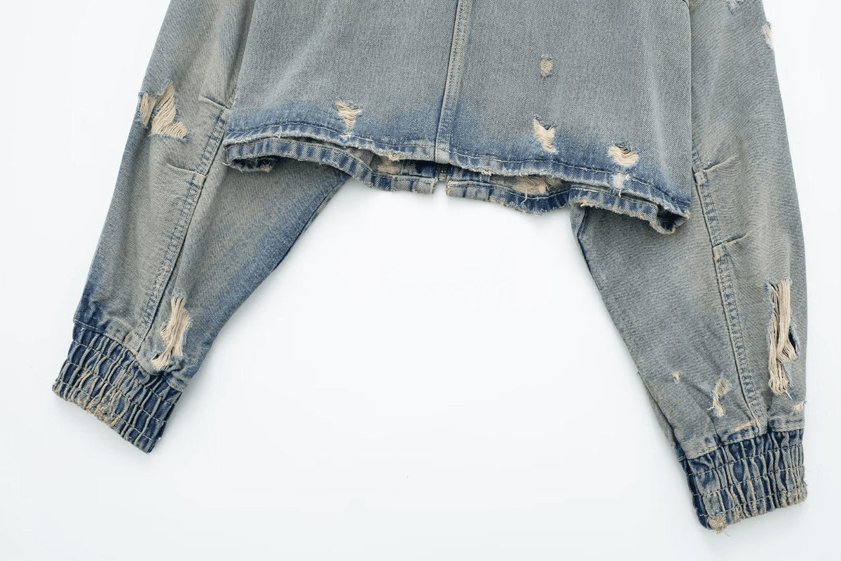 Denim Short Jacket Women'S Clothing