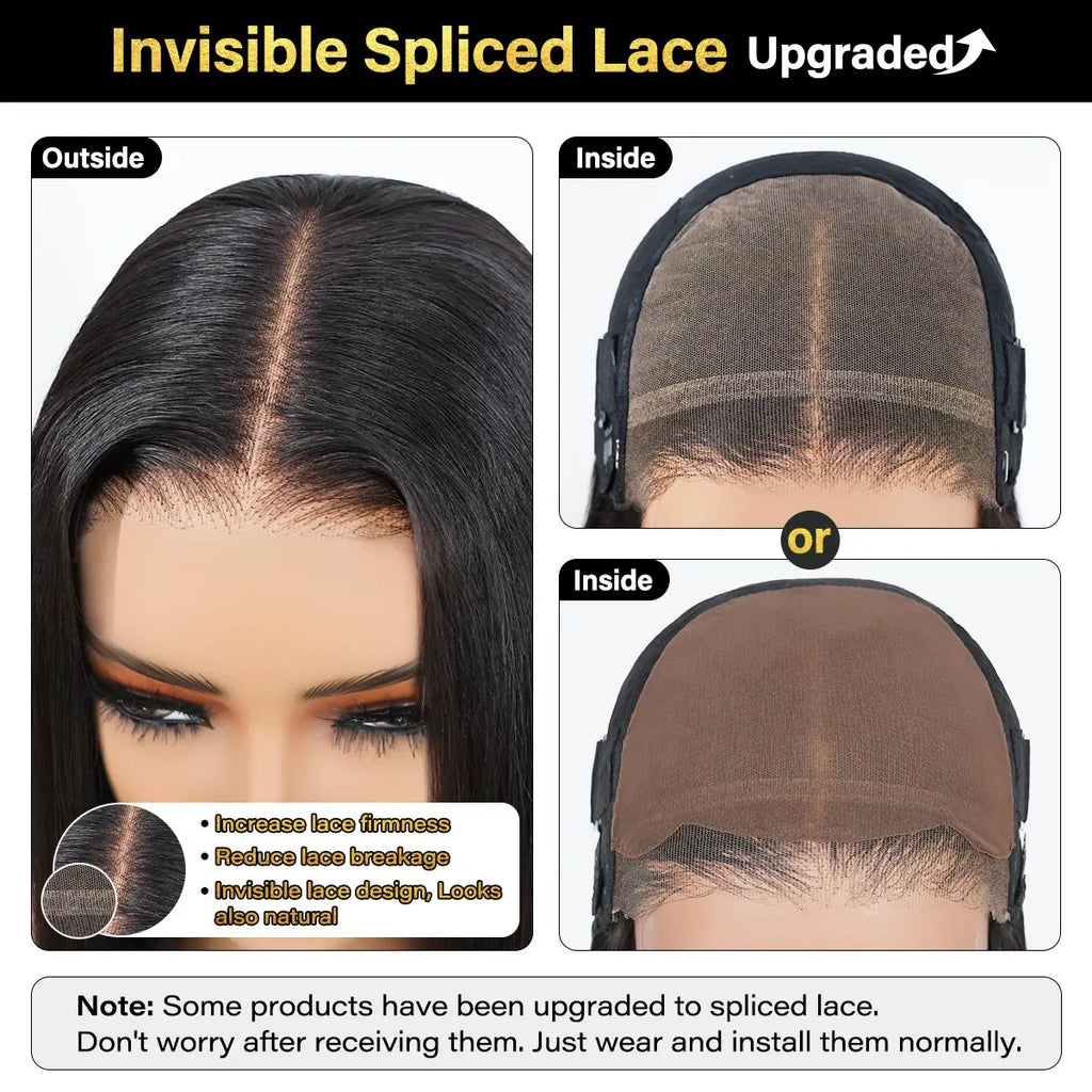[NEW IN] OQ HAIR Wear and Go Glueless Wigs Bleached Tiny Knots Pre Cut 7X5 HD Lace Straight Lace Front Human Hair Wigs #Tiktokshopblackfriday