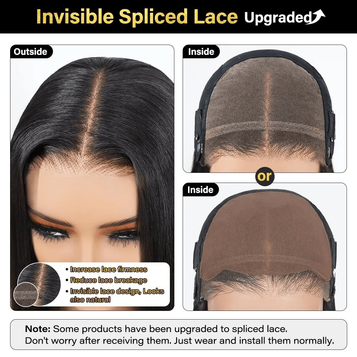 [NEW IN] OQ HAIR Wear and Go Glueless Wigs Bleached Tiny Knots Pre Cut 7X5 HD Lace Straight Lace Front Human Hair Wigs #Tiktokshopblackfriday