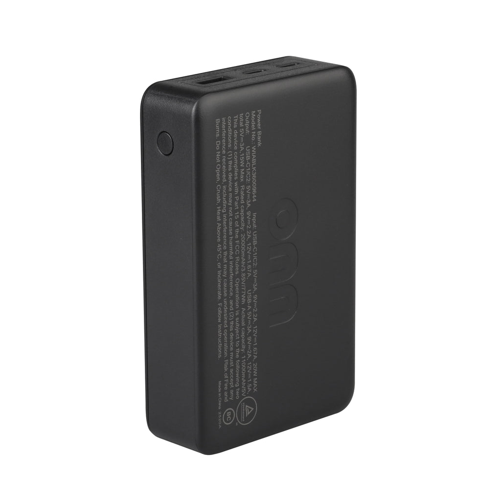 20,000mAh Fast Charging Power Bank 20W USB-C Dual Ports LED Display