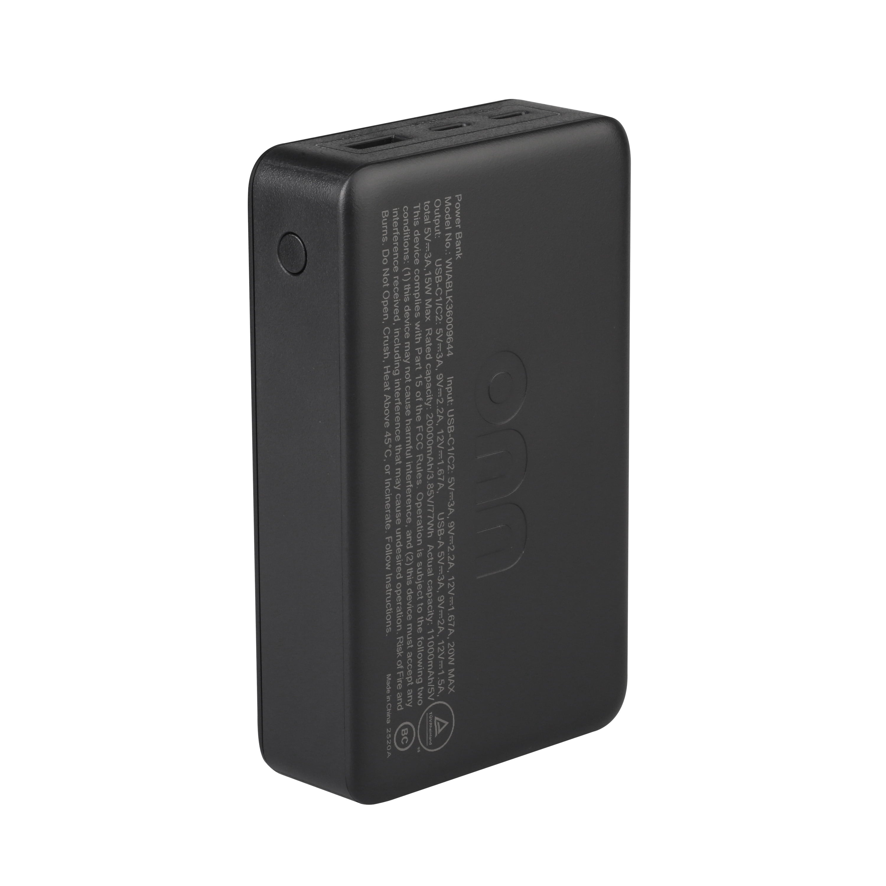 20,000mAh Fast Charging Power Bank 20W USB-C Dual Ports LED Display