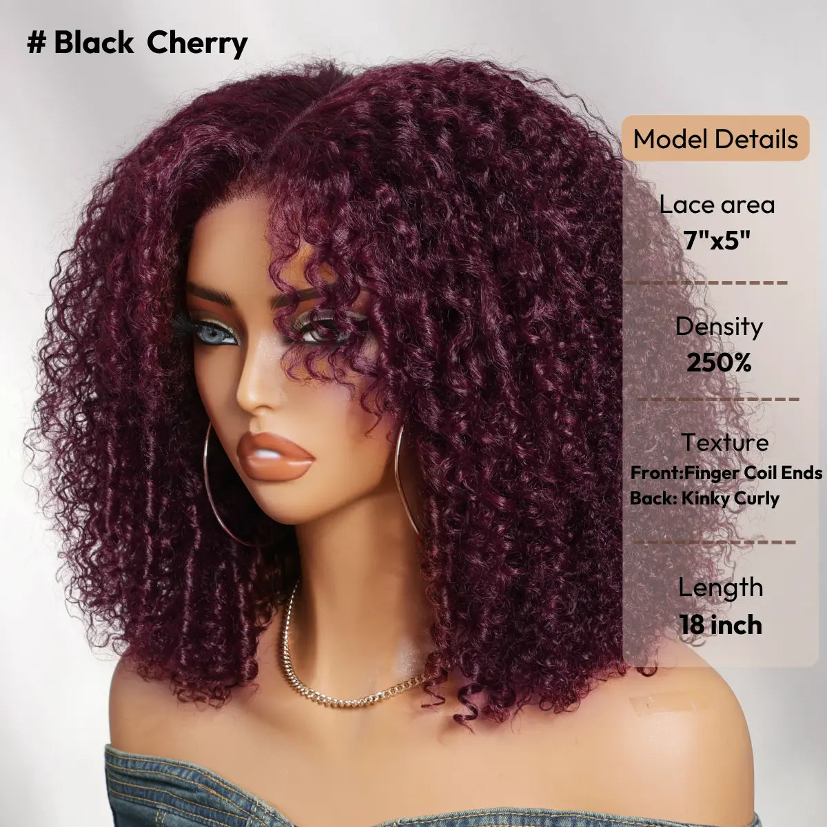 UNice 250% Density Reddish Brown Afro Kinky Curly Human Hair Wig 7x5 HD Lace Closure Glueless Wig Pre Plucked Natural Hairline