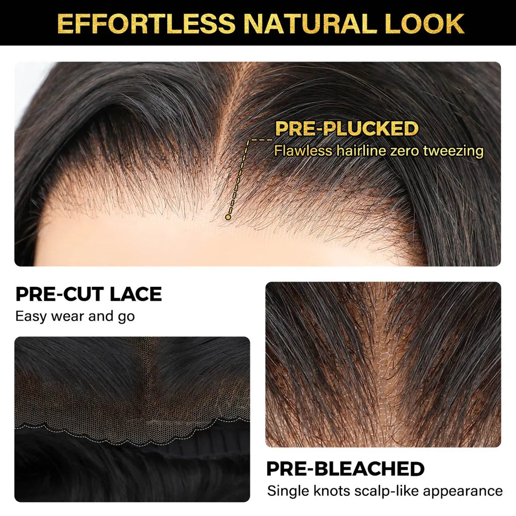OQ Hair 13x6 HD Lace Frontal Wig Burmese Curly Water Wave Human Hair Wig #4 Brown Glueless 220% Density Pre Plucked